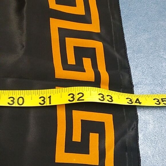 Striking Red and Gold LG Square Decorative Scarf polyester - Picture 2 of 6